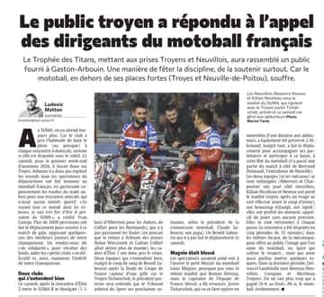Le public troyen a répondu à l'appel des dirigeants du motoball français