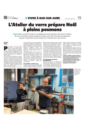 L'Atelier du verre prépare Noël à pleins poumons