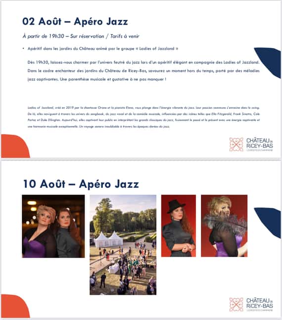 Apéro Jazz au Château de Ricey-Bas