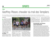 Geoffrey Plisson, chevalier du trail des Templiers