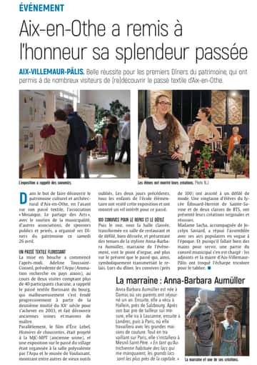 Aix-en-Othe a remis à l’honneur sa splendeur passée