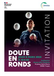 Evènement ANDRA, Doute en ronds conçu et interprété par Romain Meunier.