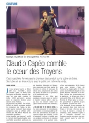Claudio Capéo fait salle comble à Troyes