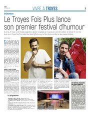 Le Troyes Fois Plus lance son festival d'humour.