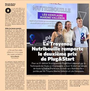 Technopole de l’Aube : Nutribouille remporte deuxième prix de Plug&Start