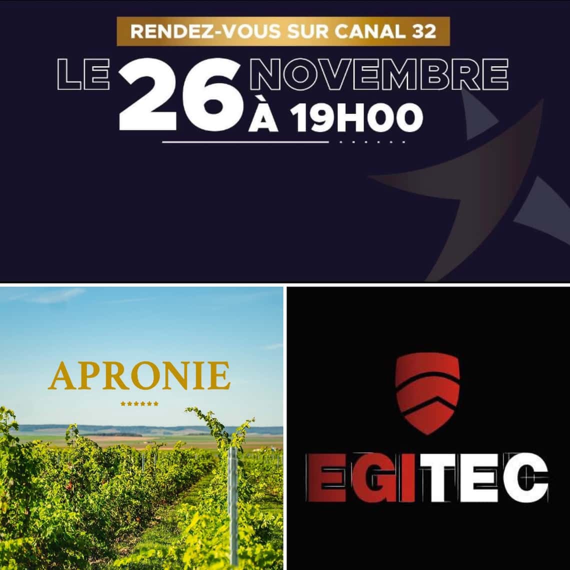 EGITEC et Domaine d'Apronie candidats à la Nuit des réussite 2025.