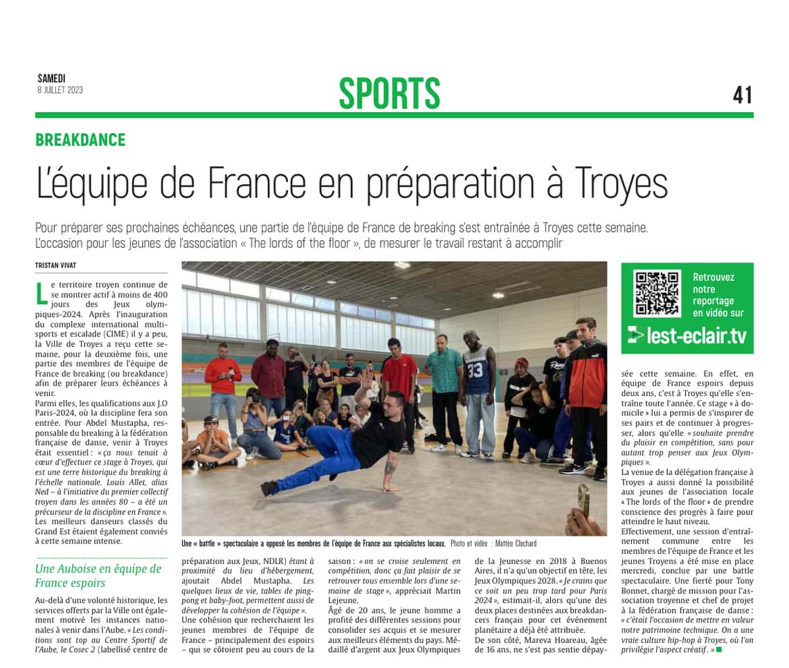 L’équipe de France était en préparation à Troyes !