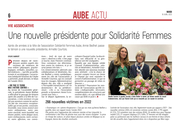 Une nouvelle présidente pour l’association Solidarité Femmes.