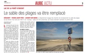 Le sable des plages va être remplacé.