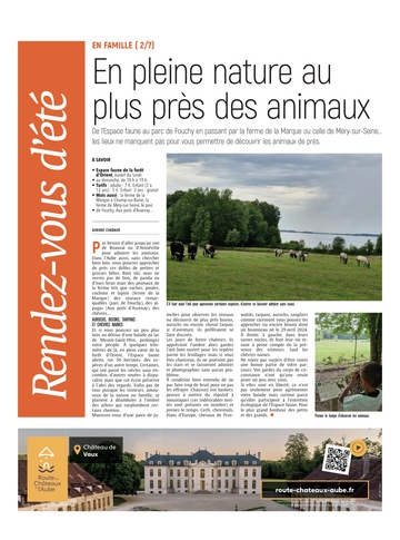 Des balades en pleine nature au plus près des animaux