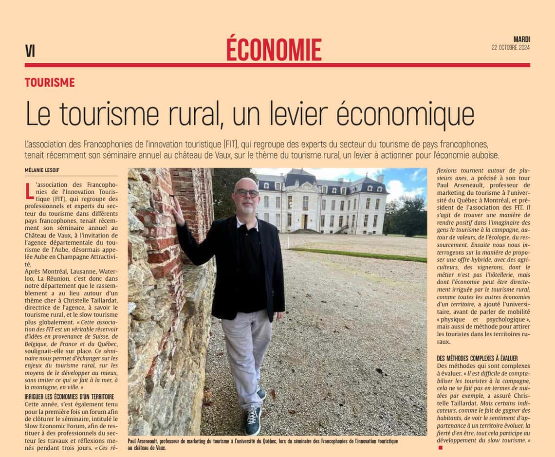 Le tourisme rural, un levier économique