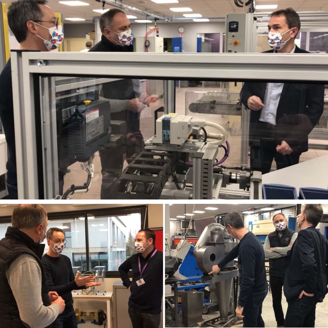 Visite de soutien au Pôle Formation de l'UIMM Troyes