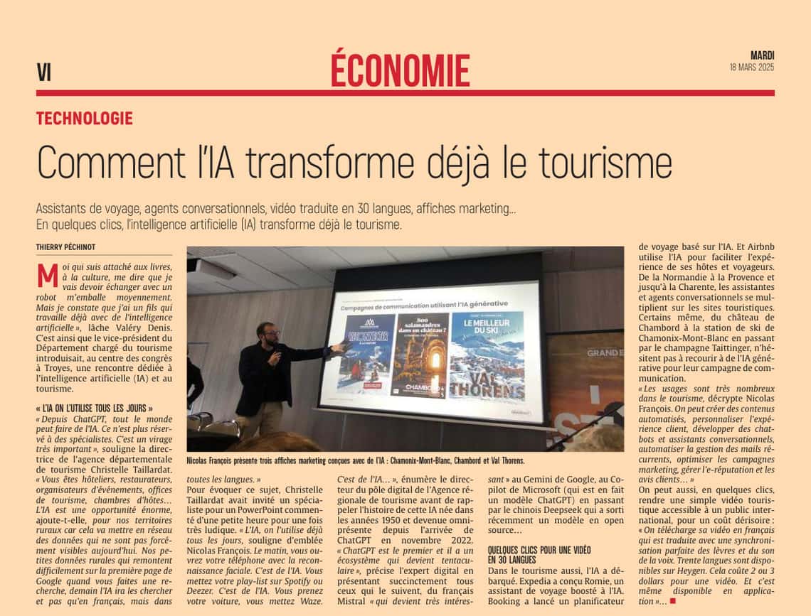 Comment l’IA transforme déjà le tourisme ?