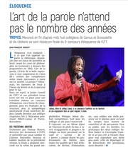 L’art de la parole n’attend pas le nombre des années