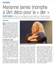 Marianne James triomphe pour la « der » à L’Art Déco.