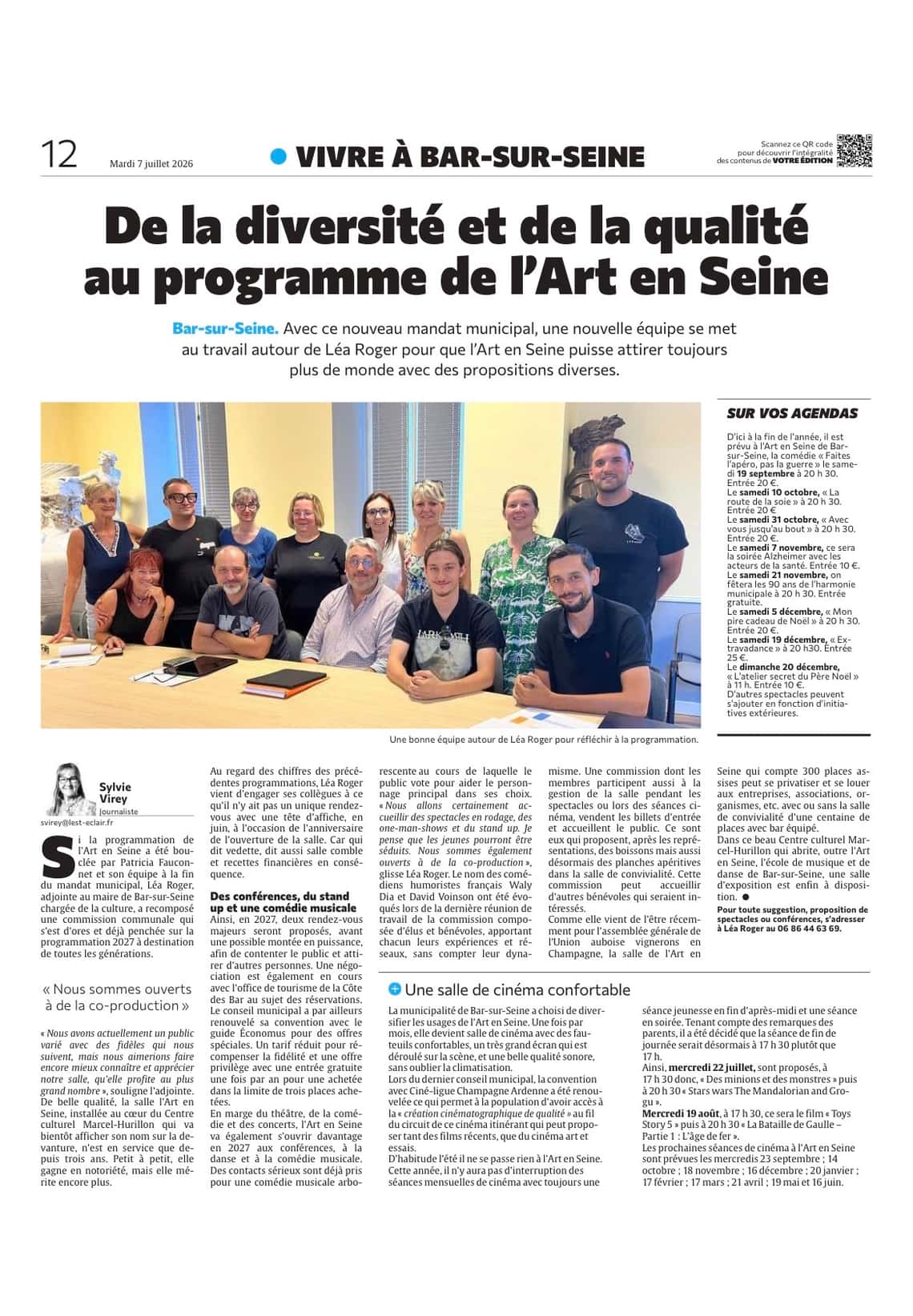 De la diversité et de la qualité au programme de l’Art en Seine de Bar-sur-Seine
