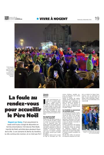 La foule au rendez-vous pour accueillir le Père Noël !