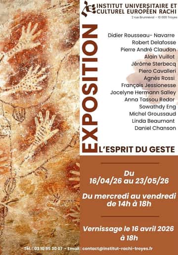 L'Esprit du geste, l'exposition à l'institut Rachi