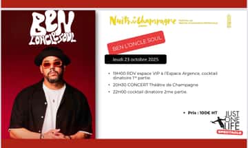 Concert de Ben L'Oncle Soul en VIP aux Nuits de Champagne