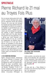Pierre Richard au Troyes Fois Plus le 21 mai