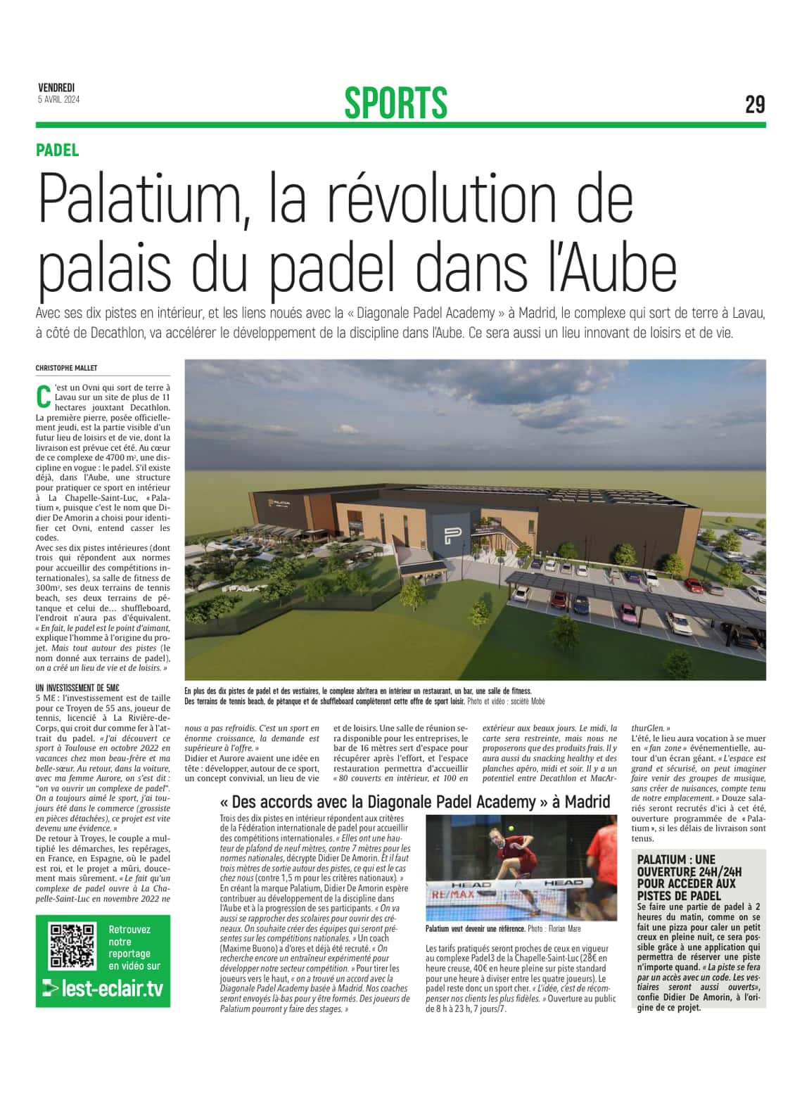 Un complexe XXL pour le padel en construction à Lavau