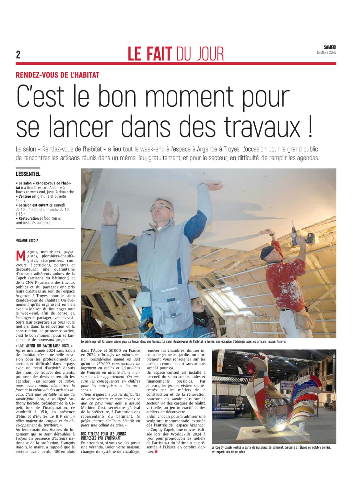 Rendez-vous de l’habitat, un salon d’artisans à Troyes !