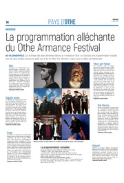 La programmation alléchante du Othe Armance Festival.