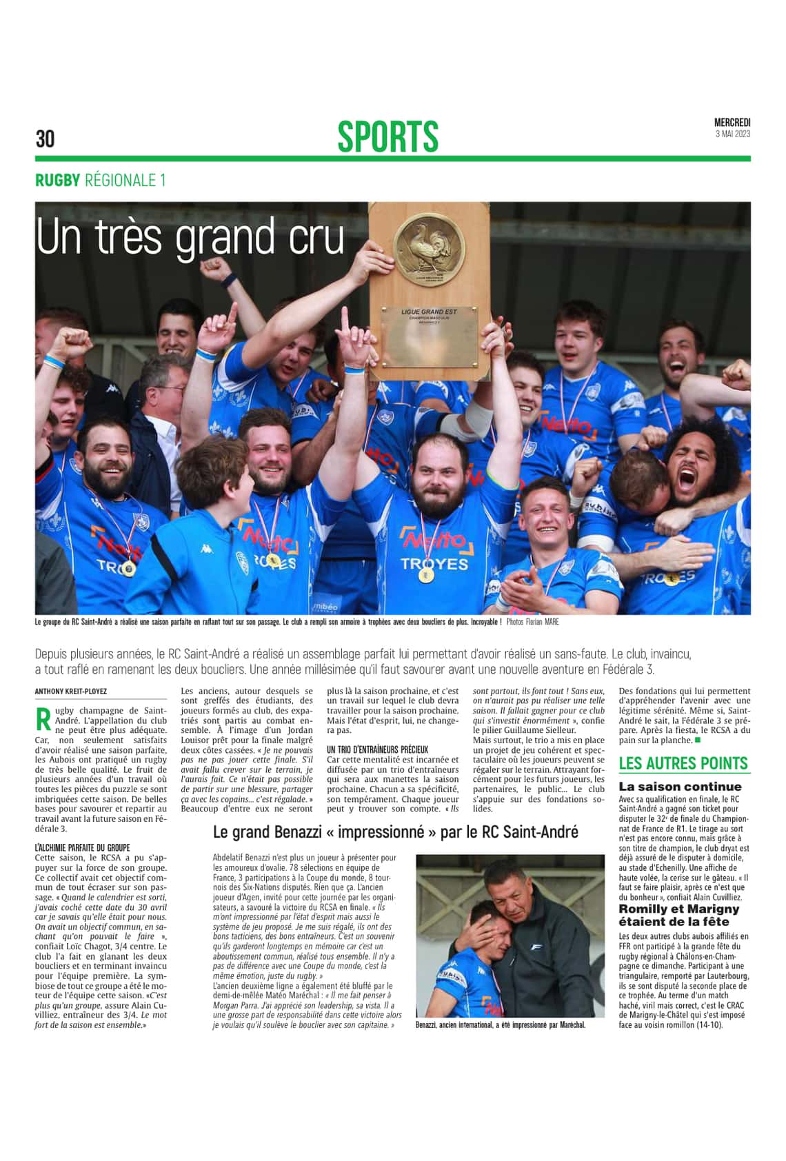 Une journée avec ... les héros du RC Saint-André