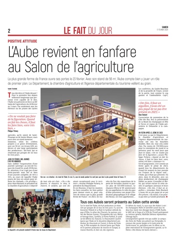 L’Aube revient en fanfare au Salon de l’agriculture