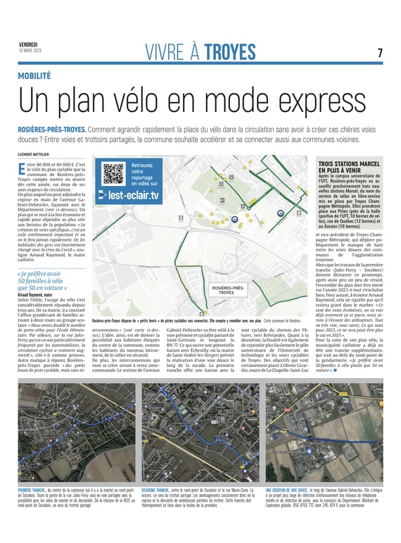 Rosières-près-Troyes : un plan vélo mené grand train.