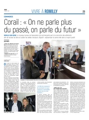 Corail, l'association des commerçants de Romilly sur Seine, parle de futur.