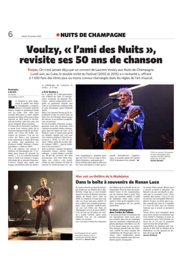 Voulzy, « l'ami des Nuits », revisite ses 50 ans de chanson