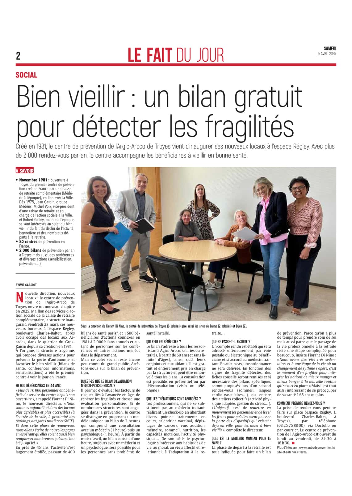 Bien vieillir : un bilan gratuit pour détécter les fragilités