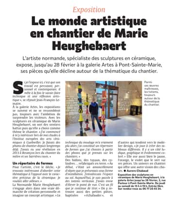 Le monde artistique en chantier à Pont-Sainte-Marie
