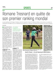 Romane Tresnard, Pépite Aubassadeurs, en quête de son premier ranking mondial