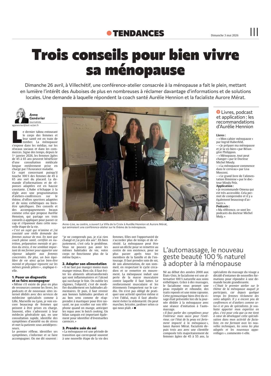 Villa de la Croix : Trois conseils pour bien vivre sa ménopause !