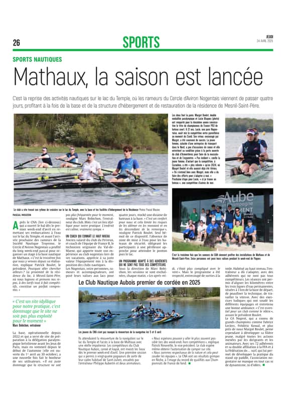 Mathaux, la saison est lancée