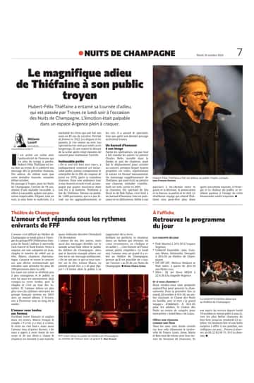 Le magnifique adieu de Thiéfaine à son public troyen