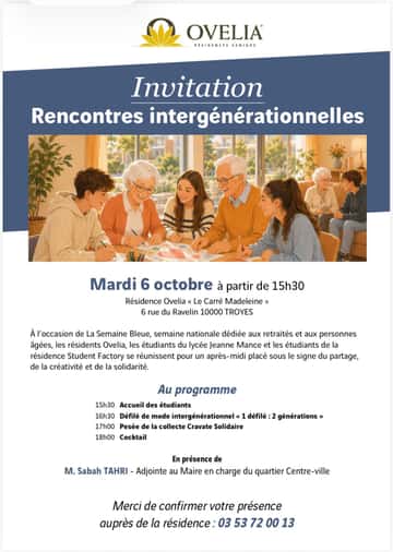 Rencontres intergénérationnelles by Ovelia