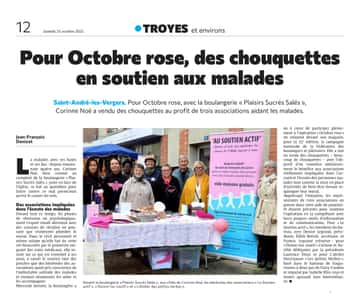 Pour Octobre rose, des chouquettes en soutien aux malades