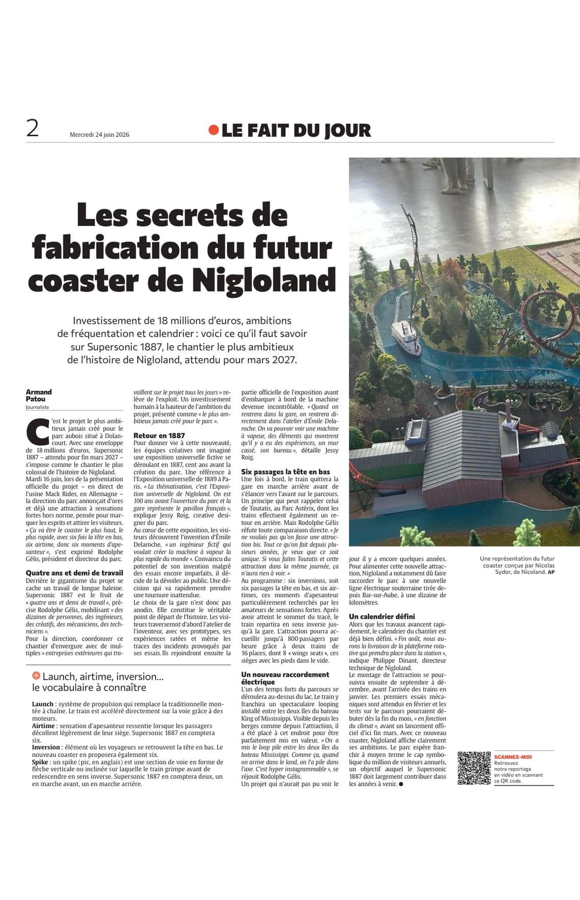 Les secrets de fabrication du futur coaster de Nigloland
