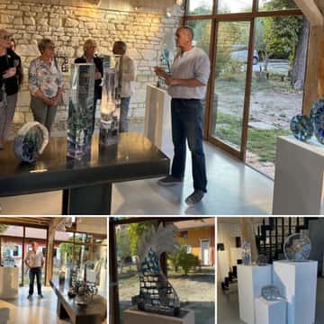 Vernissage de l'exposition à la Galerie Artès
