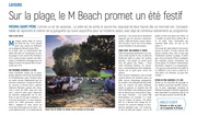 Le M Beach promet un été festif.