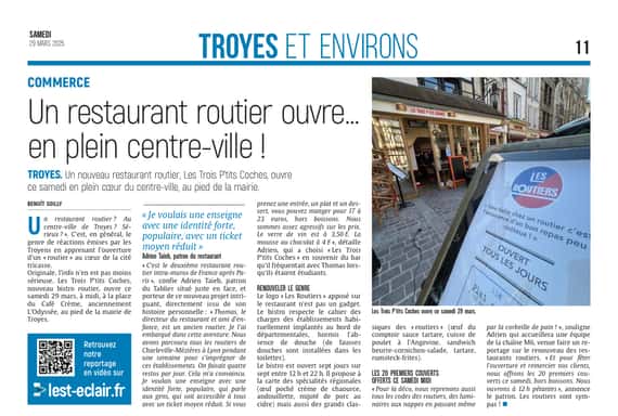 Un restaurant routier ouvre… en plein centre-ville de Troyes !