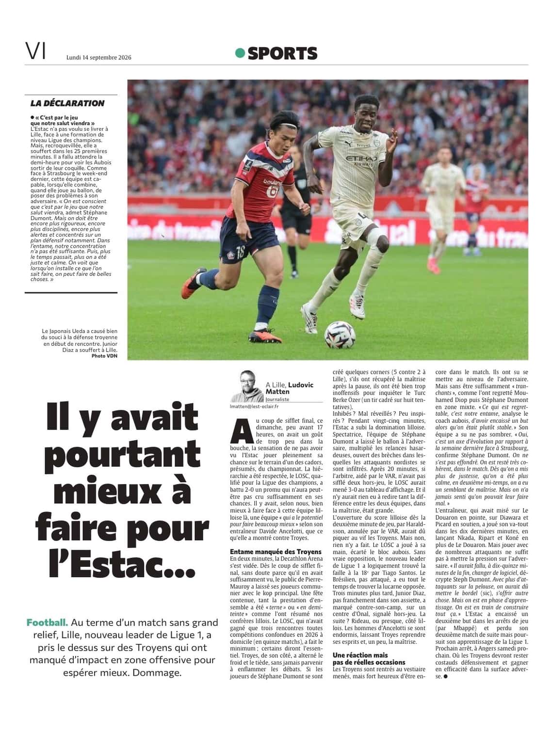 Il y avait pourtant mieux à faire pour l'Estac…