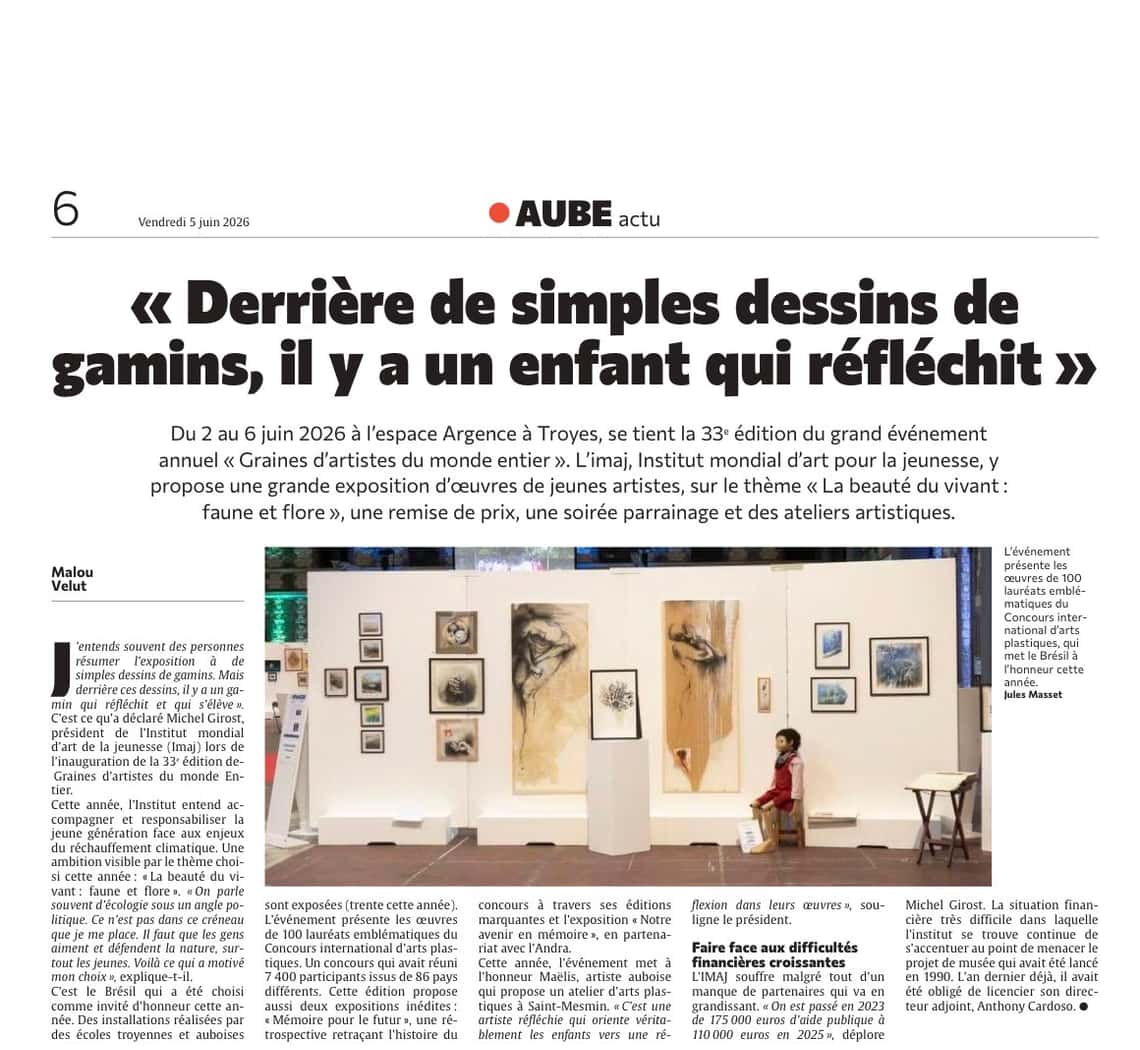 « Derrière de simples dessins de gamins, il y a un enfant qui réfléchit »