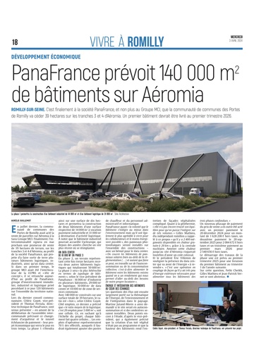 PanaFrance prévoit la construction de 140 000 m² de bâtiments économiques