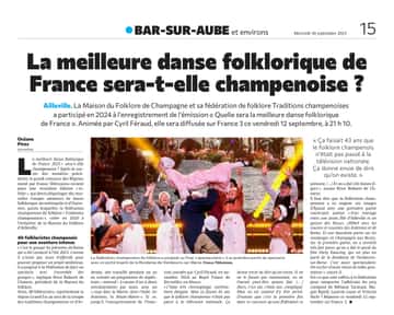 La meilleure danse folklorique de France sera t-elle champenoise ?