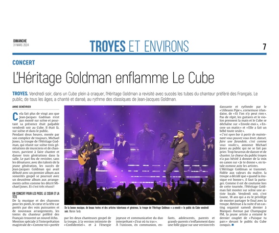 L’Héritage Goldman enflamme Le Cube !