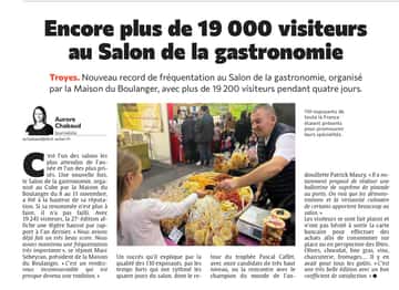 Encore plus de 19 000 visiteurs au Salon de la gastronomie de Troyes